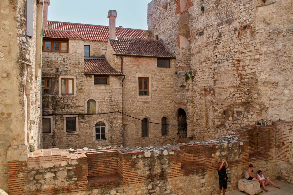 Split, Dioklecijanova palača, pogled s mora