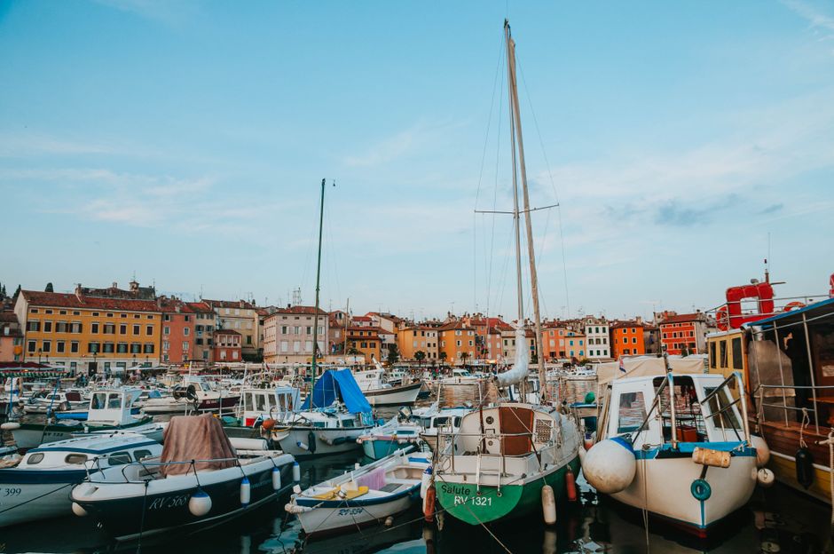 Rovinj, stara gradska luka, Istra